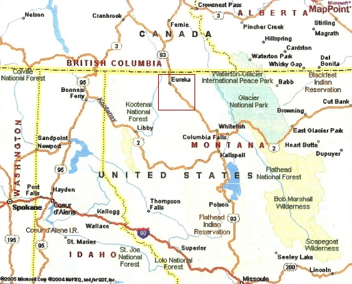 Eureka Hills Location